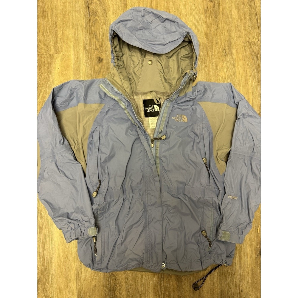 The North Face Women's HyVent Waterproof Hooded Jacket Blue Medium